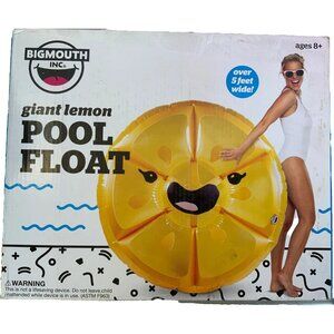 Bigmouth Toys Pool Float - Giant Lemon 5 Feet Diameter